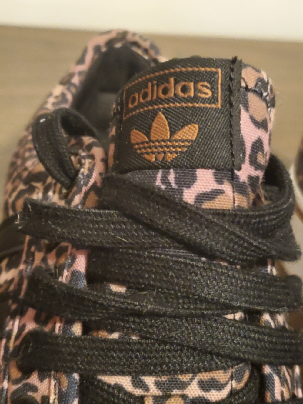 adidas Leopard-Print Platform Sneakers in Black, white and Brown - Picture 5 of 12
